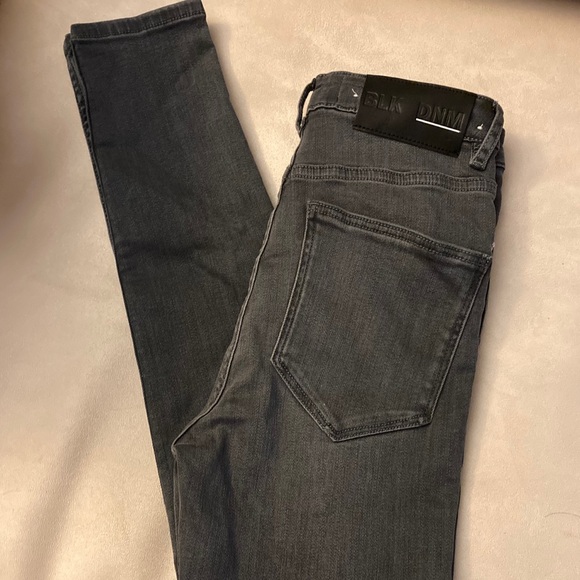 BLK DNM Dark Grey Skinny High Rise Jeans - Picture 6 of 10
